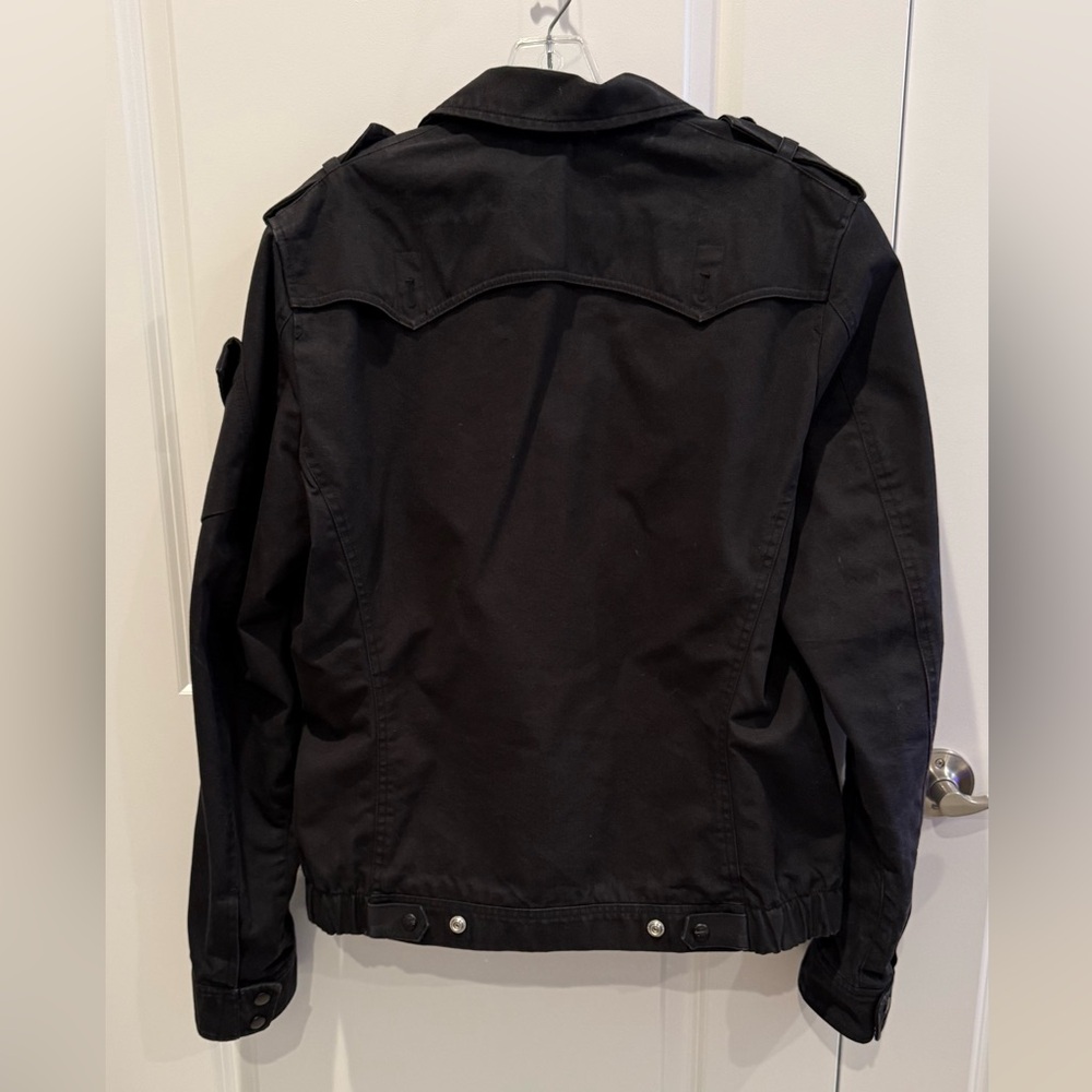 Diesel vintage button front field style jacket Black size LRG - Picture 2 of 8